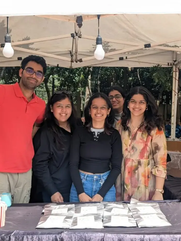 A team at their stall at the Flea, 24 Oct